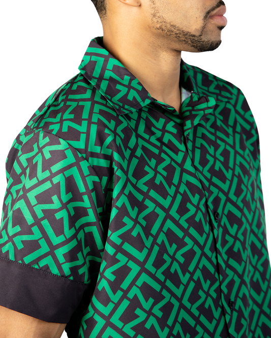 LZ Print button up