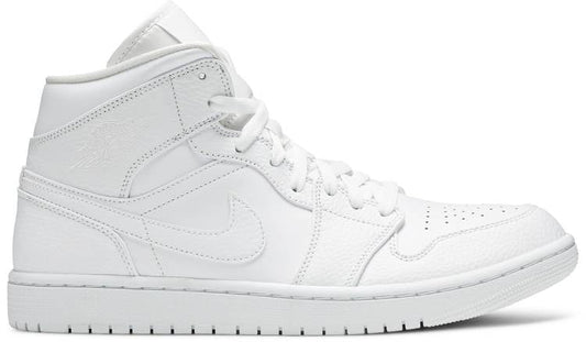 Air Jordan 1 Mid 'Triple White' 554724-130