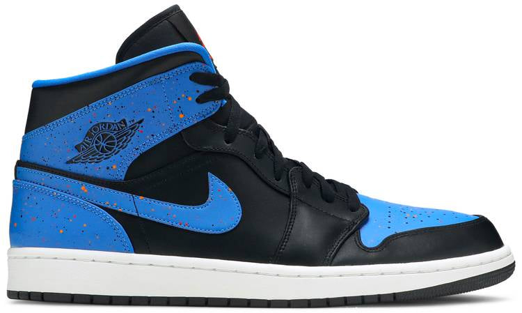 Air Jordan 1 Mid 'Royal Splatter' 554724-048