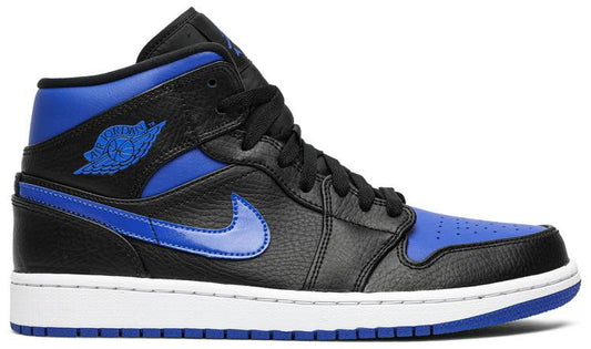 Air Jordan 1 Mid 'Black Hyper Royal' 554724-068