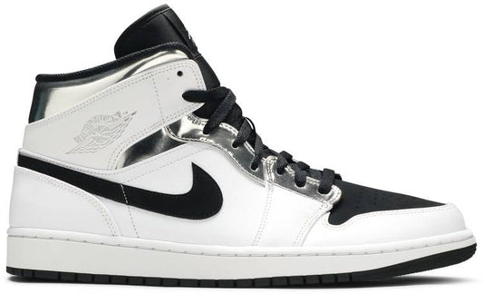 Air Jordan 1 Mid 'White Silver' 554724-121