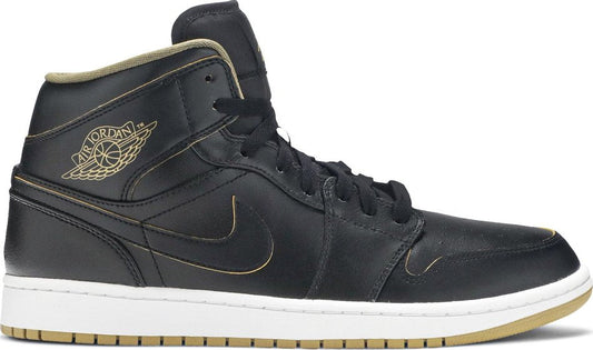 Air Jordan 1 Mid 'Black Gold' 554724-042