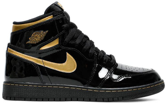 Air Jordan 1 Retro High OG 'Black Gold Patent' 555088-032