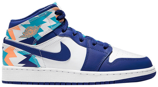 Air Jordan 1 Mid GS 'Geometric Pint' 555112-105