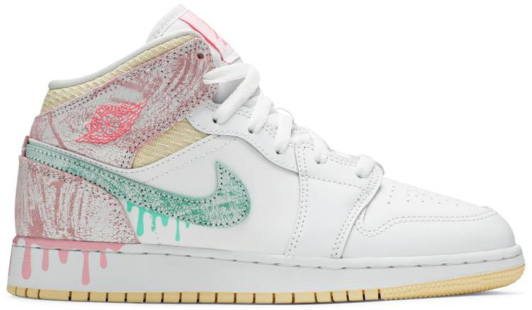 Air Jordan 1 Mid SE GS 'Ice Cream' DD1666-100