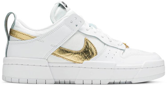 Wmns Dunk Low Disrupt 'White Metallic Gold' DD9676-100