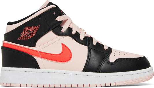 Air Jordan 1 Mid GS 'Black Pink Crimson' 554725-604