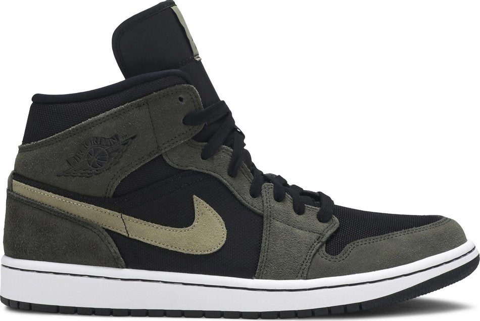 Wmns Air Jordan 1 Mid 'Olive' BQ6472-030