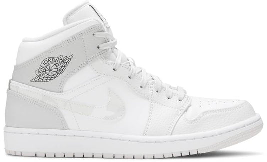 Air Jordan 1 Mid 'Swoosh Logo - Grey Camo' DC9035-100