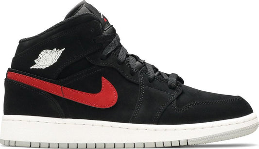 Air Jordan 1 Retro Mid GS 'Black University Red' 554725-065