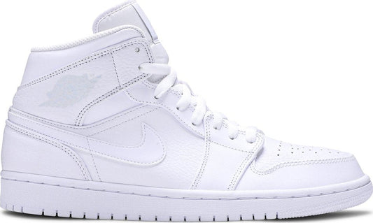 Air Jordan 1 Mid 'Triple White' 554724-109